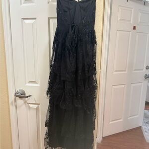 Altar'd State Black Lace Maxi Dress